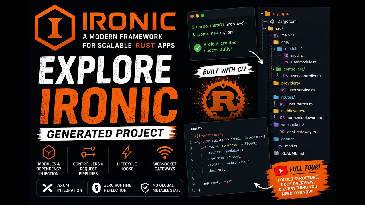 Explore Ironic: Generate a Scalable Rust Project with CLI